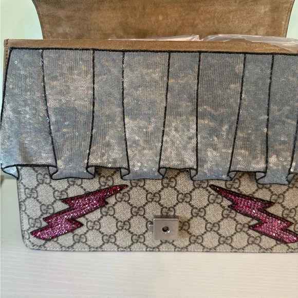 Gucci Dionysus with Lip, Lightning Bolts and Gucci Stripe down the back - Picture 8 of 14